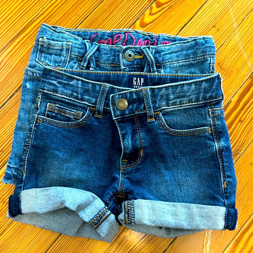 Gap Kids mini skirt and jean shorts